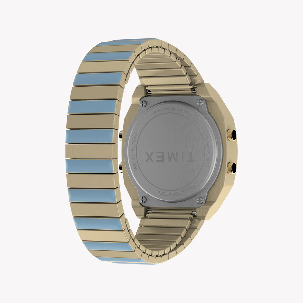 Timex Unisex Gold-Tone Watch, Blue Accents | Tw2w40800 by i-watch