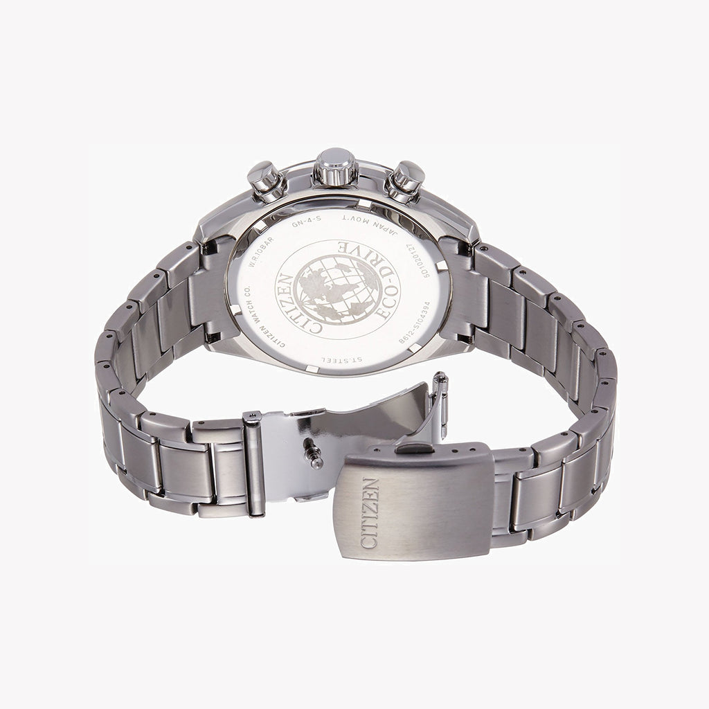 CITIZEN Eco-Drive CA0590-58E - MODERN MASTERMIND CHRONOGRAPH Men's Watch with Silver Stainless Steel and Black Dial-i-Watch-2