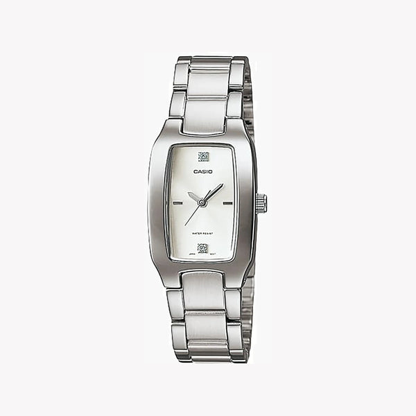 Casio Ltp-1165a-7c2df Elegant Adventurer - Stylish Women's Watch With Silver Stainless Steel BAnd and Classic White Dial by i-watch