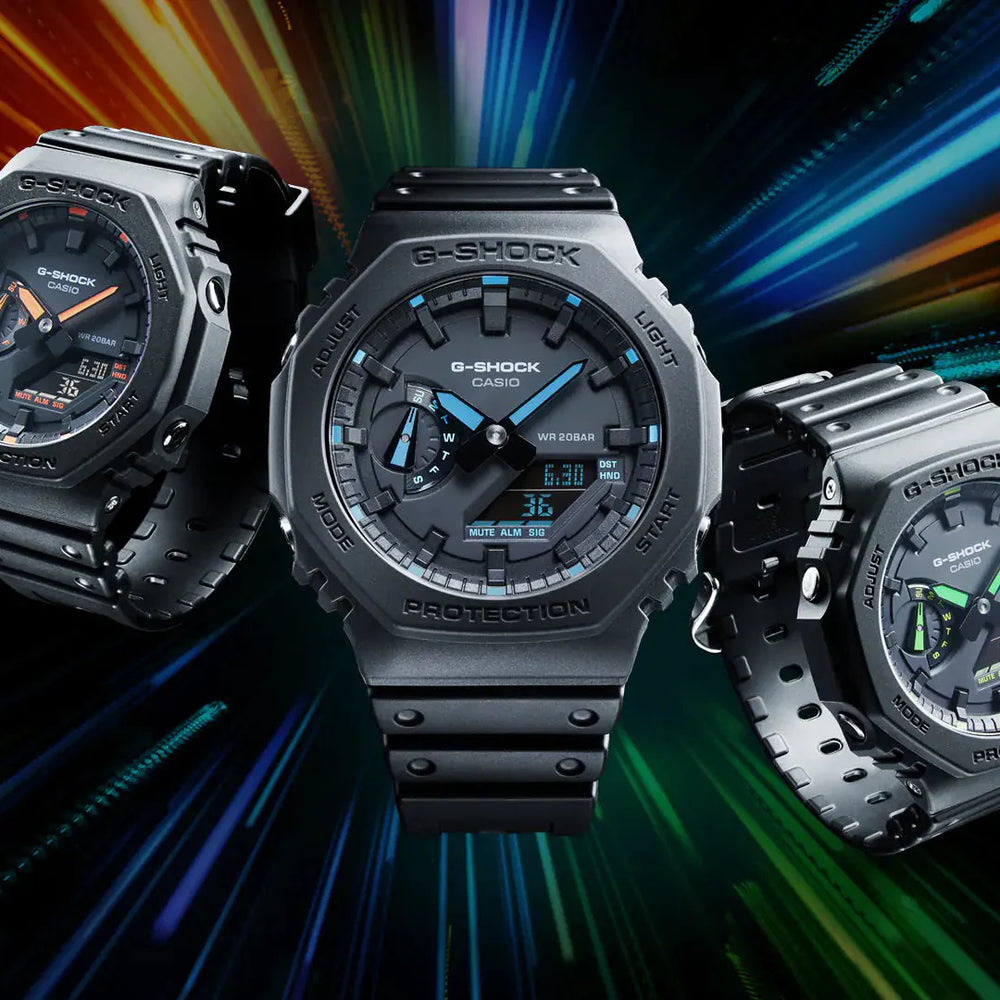 G-Shock Men's Black Resin Watch, Octagonal Design | Ga-2100-1a2dr by i-watch