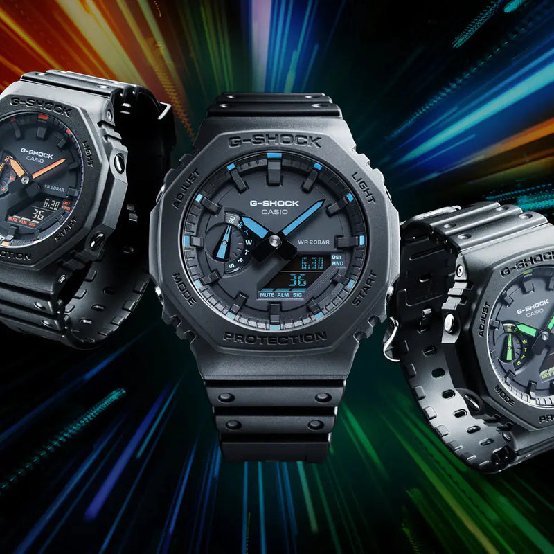G-Shock Men's Black Resin Watch, Octagonal Design | Ga-2100-1a2dr by i-watch