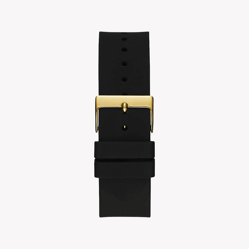 Guess Women's Gold Watch, Black Dial, Rubber Band | W1132g1 by i-watch