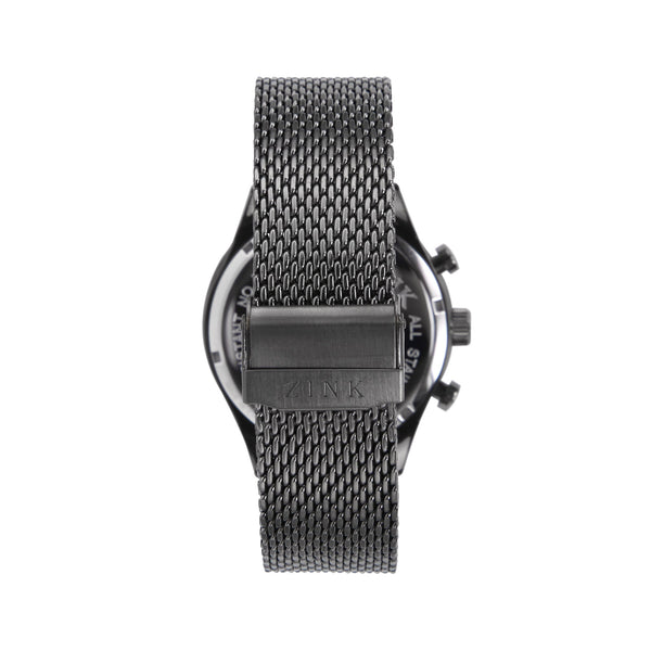 Zink Zk127g2ms-21 Men's Elegance - Black Stainless Steel Timepiece