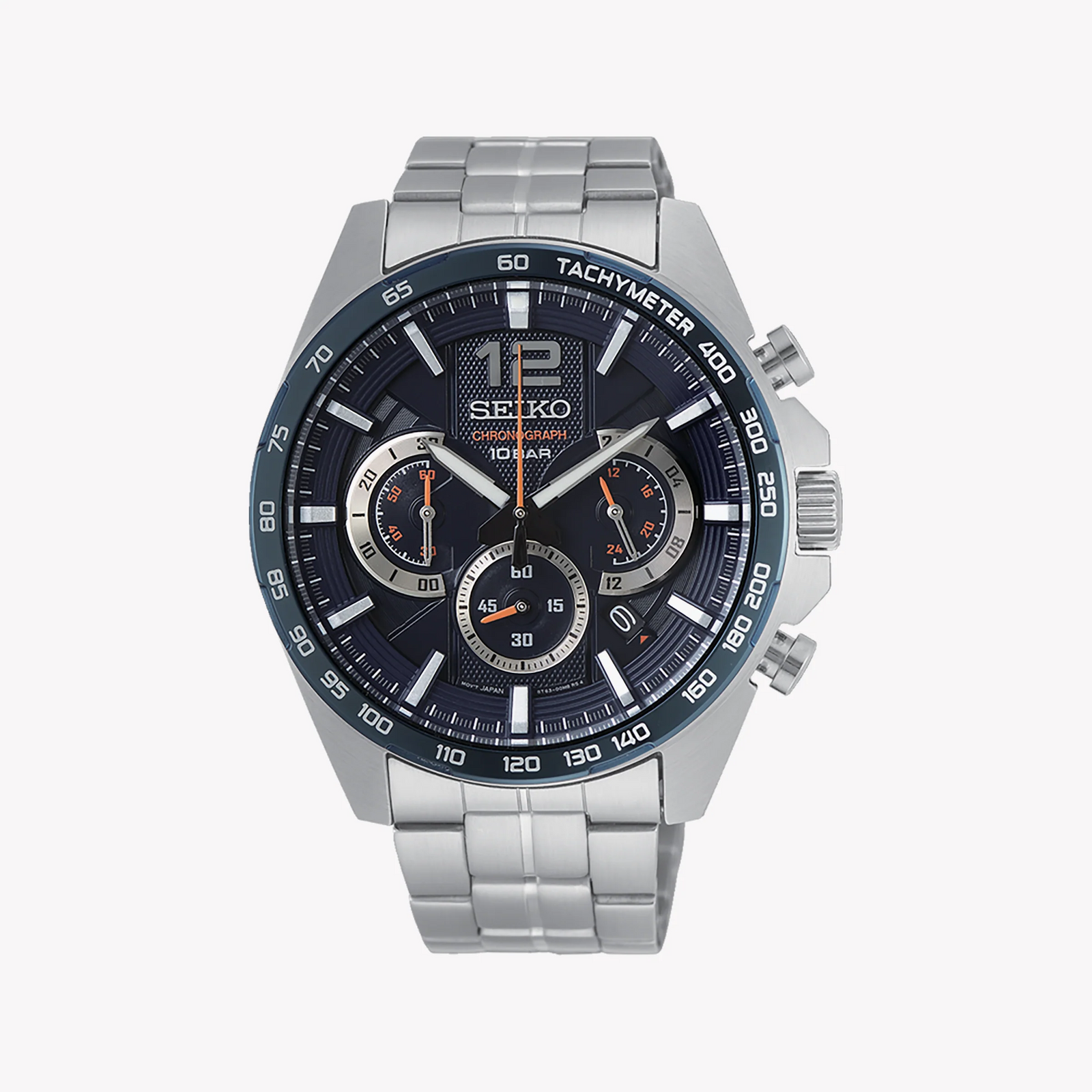 SEIKO SSB345P1 Men's Watch - Blue Dial, Stainless Steel-i-Watch