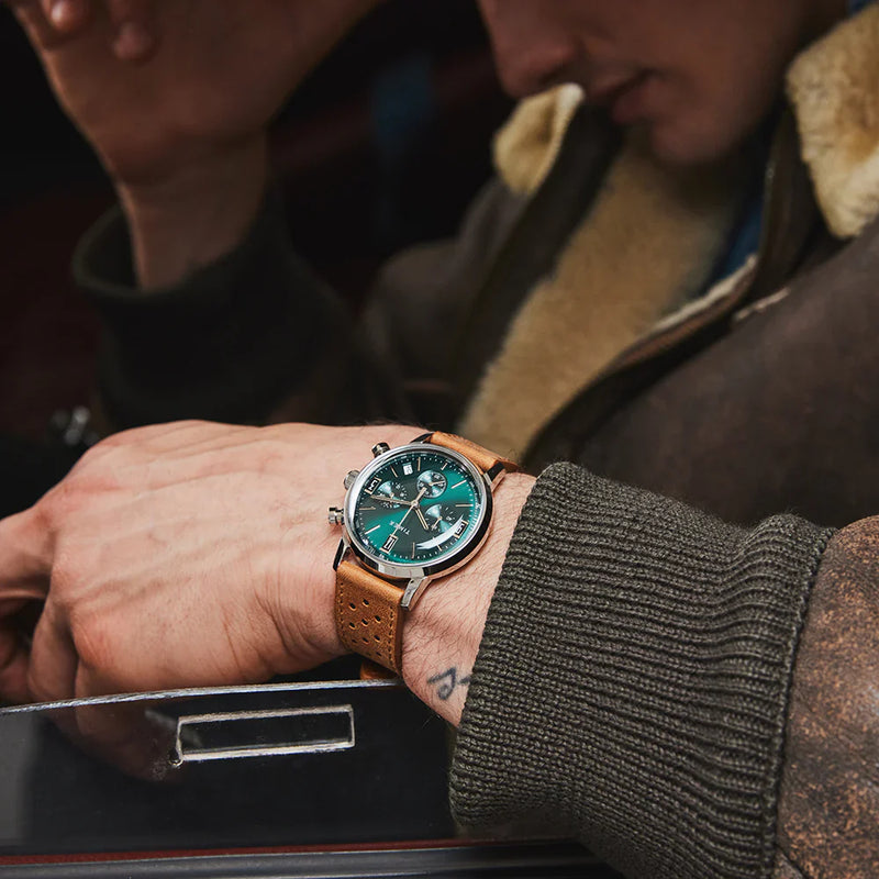 Timex Marlin Quartz Chrono - Modern Classic Men's Timepiece With Chronograph And Leather Strap by i-watch