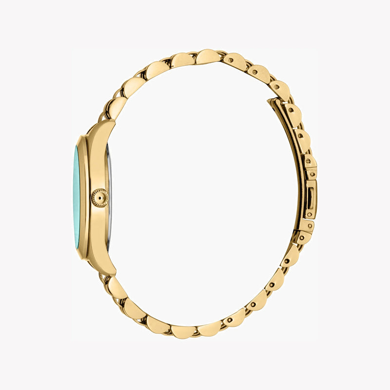 Just Cavalli Women's Gold Stainless Steel Watch, Turquoise Dial | Jc1l210m0465 by i-watch