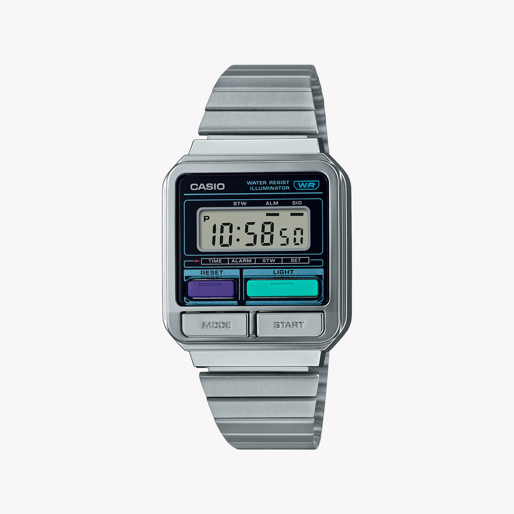 Casio A120we-1adf Silver Style - Versatile Digital Watch For Every Occasion by i-watch
