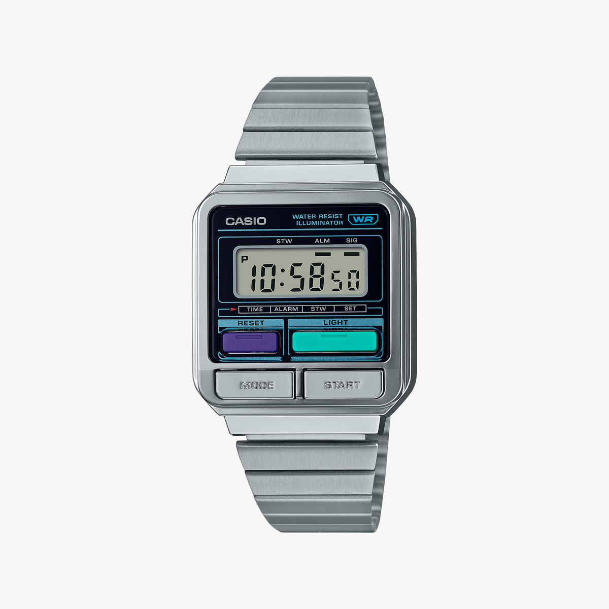 CASIO A120WE-1ADF SILVER STYLE - VERSATILE DIGITAL WATCH FOR EVERY OCCASION