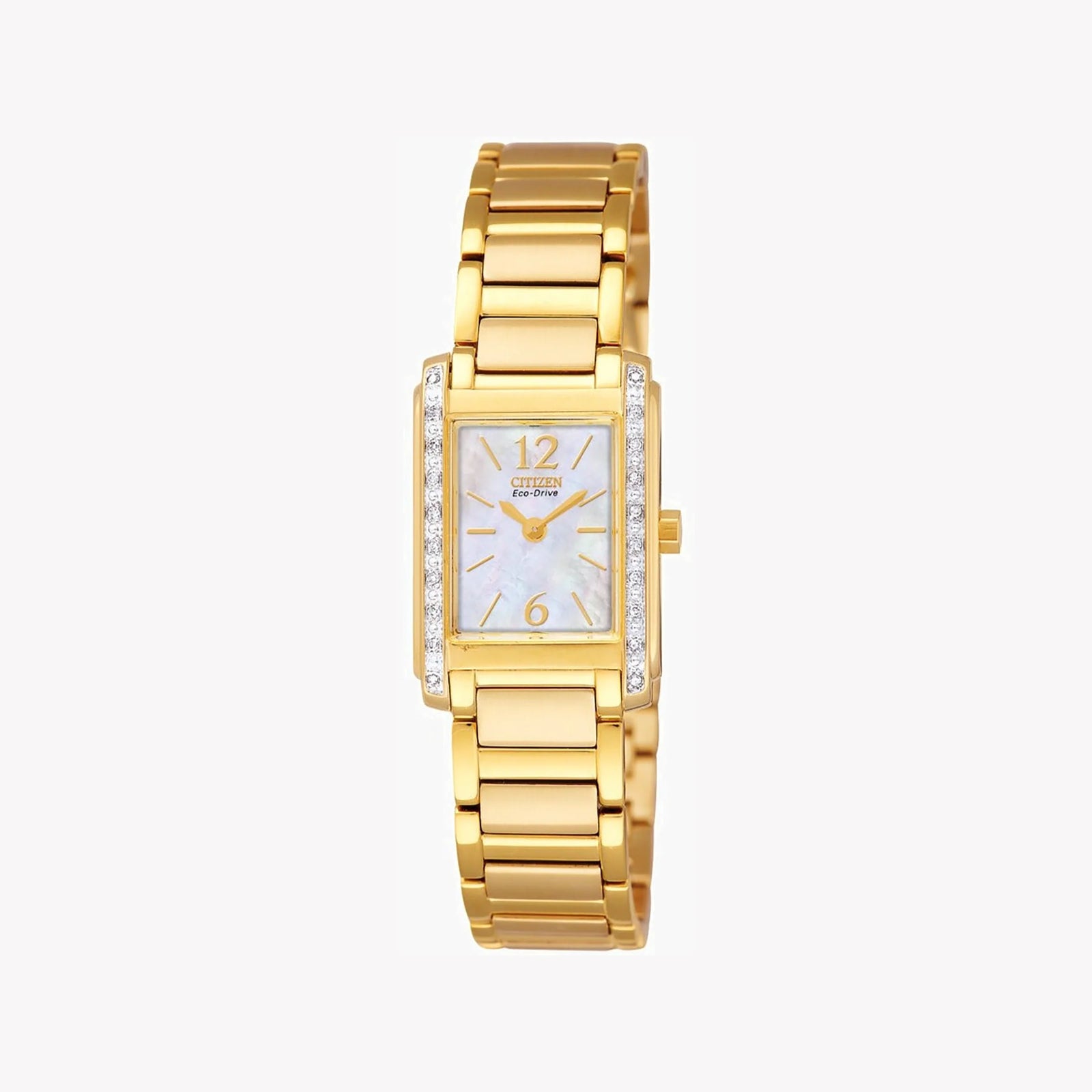 Citizen Ew9466-51d Gold Sophistication - Eco-Drive Women's Watch With Diamond Crystal & Elegant Design by i-watch