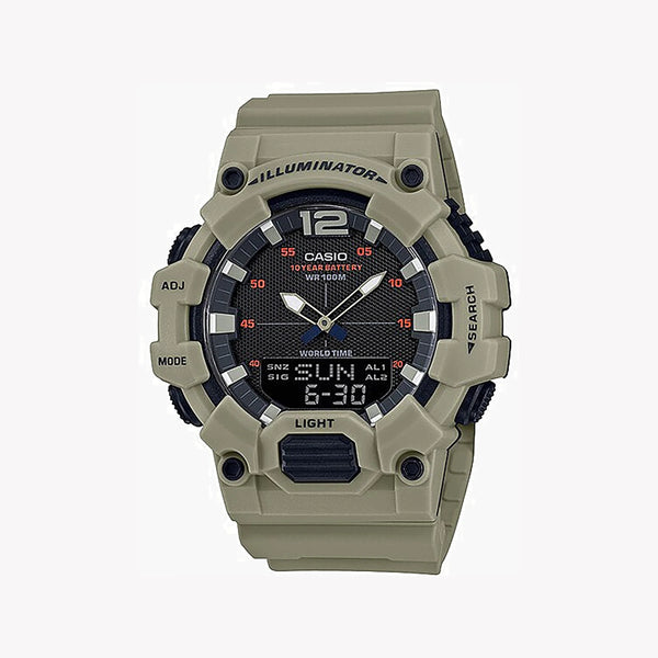 Casio Men's Beige Resin Watch, Digital Dial | Hdc-700-3a3vdf by i-watch