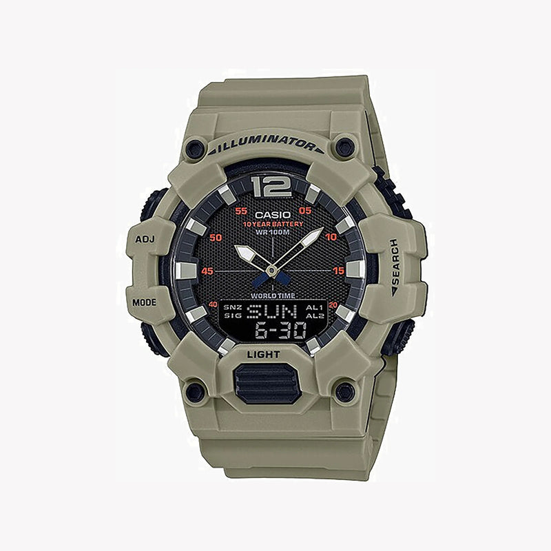 Casio Men's Beige Resin Watch, Digital Dial | Hdc-700-3a3vdf by i-watch