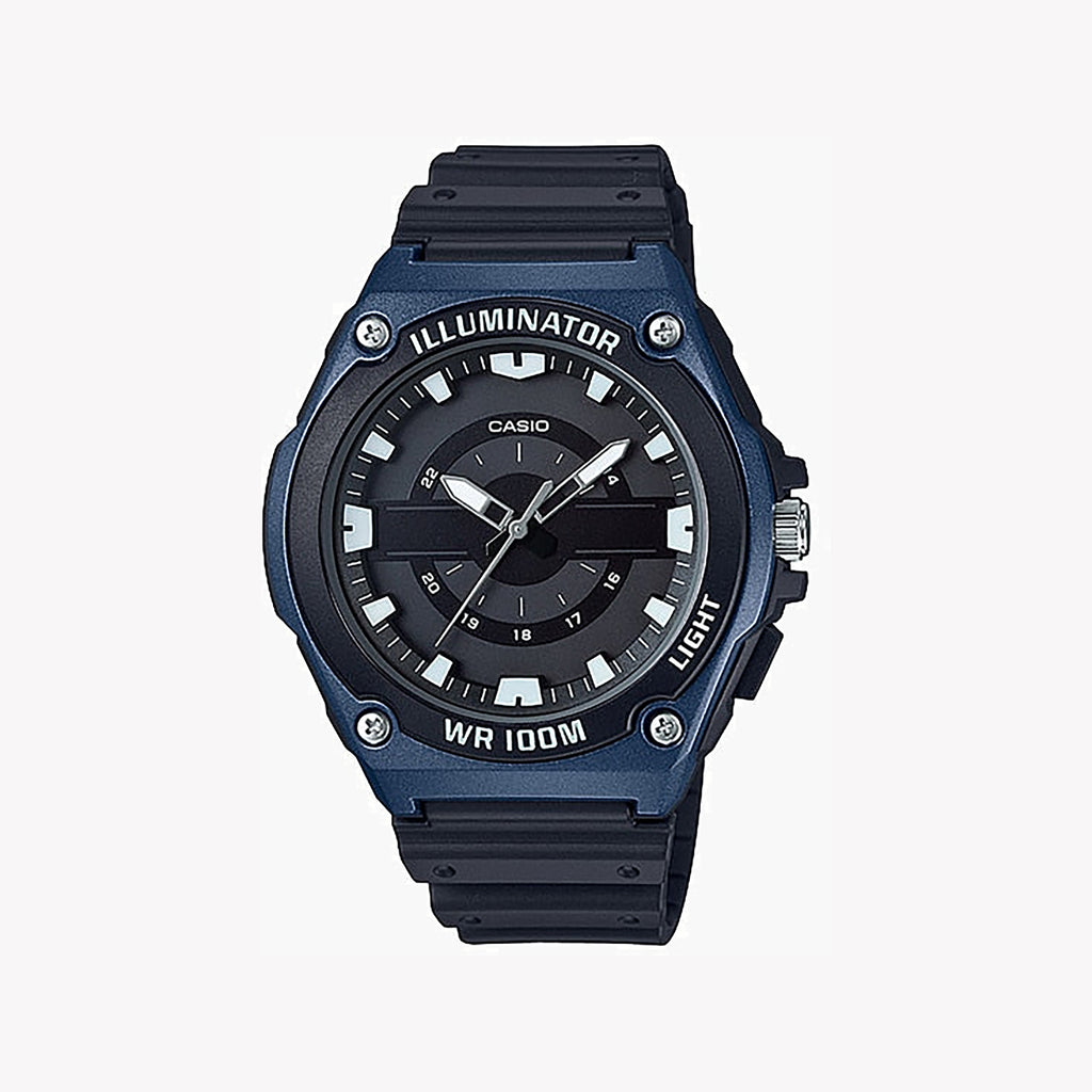 CASIO MWC-100H-2AVDF SPORTY STYLE - RUGGED BLACK RESIN MEN'S WATCH FOR ADVENTURE & EVERYDAY WEAR