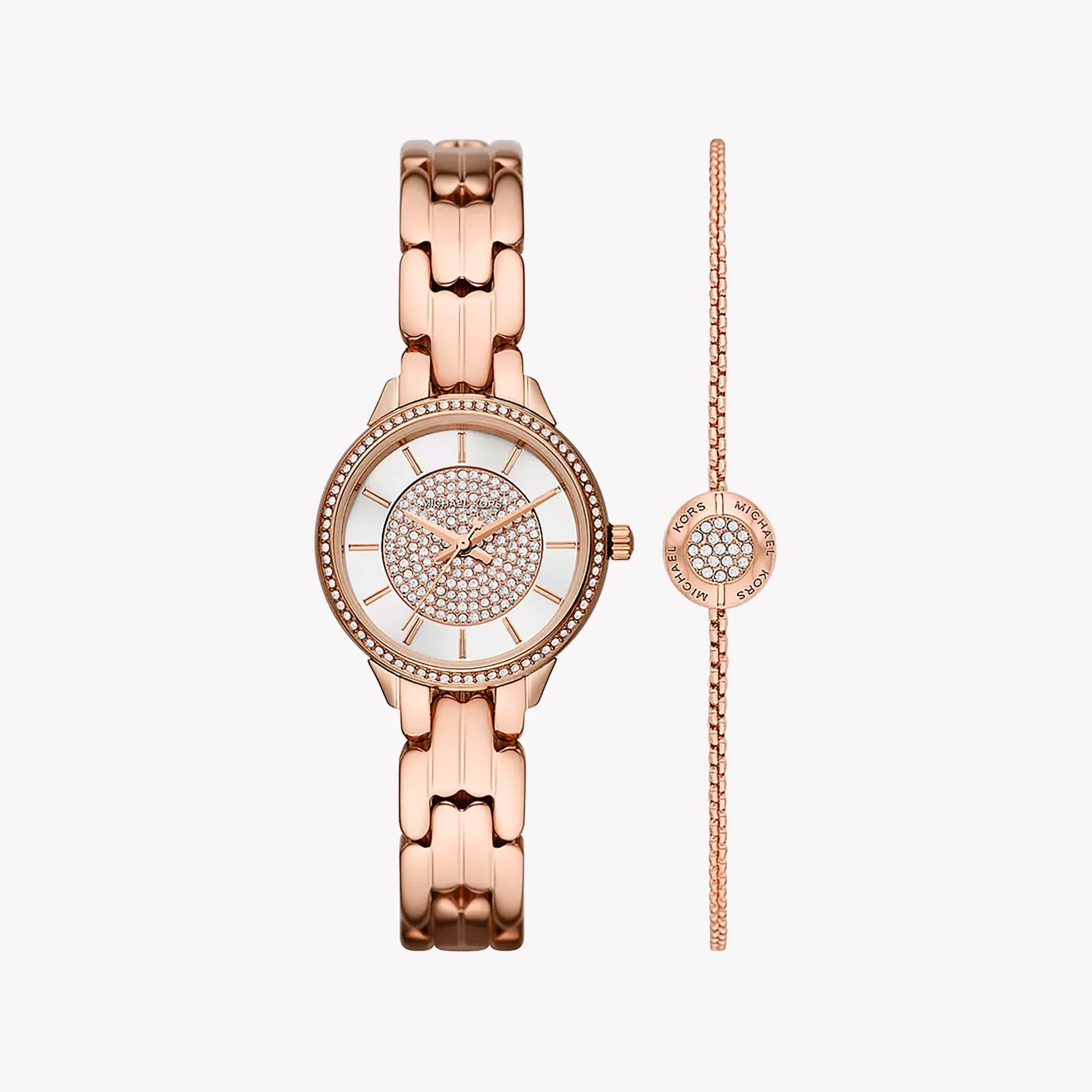 Michael Kors Women's Rose Gold Watch, White Dial | Mk1039 by i-watch