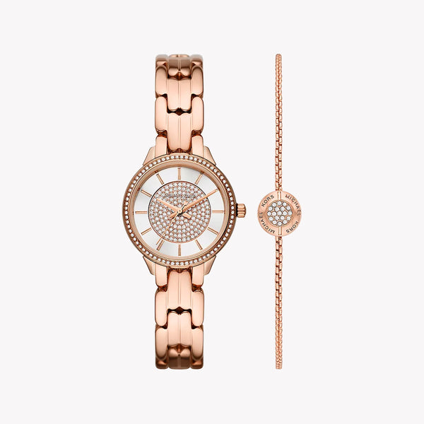 Michael Kors Women's Rose Gold Watch, White Dial | Mk1039 by i-watch