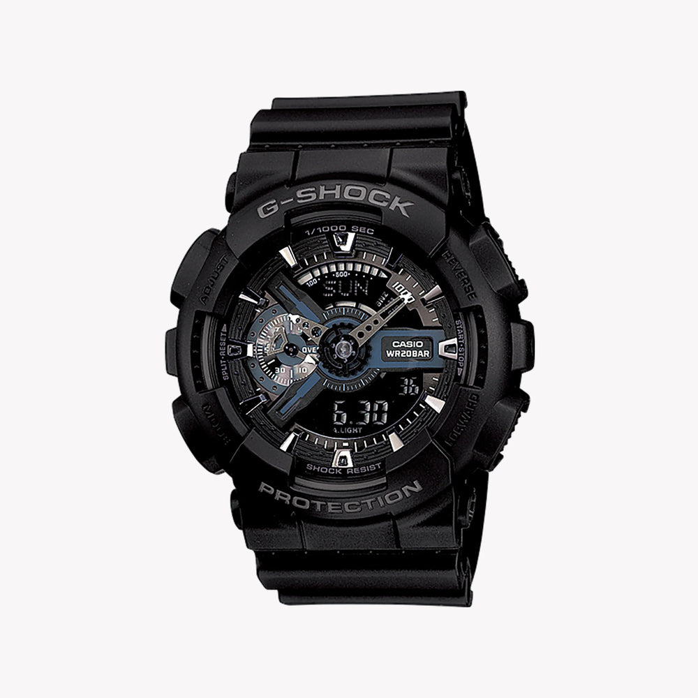 Casio Men's Black Resin Watch, Shock Resistant | Ga-110-1ber by i-watch
