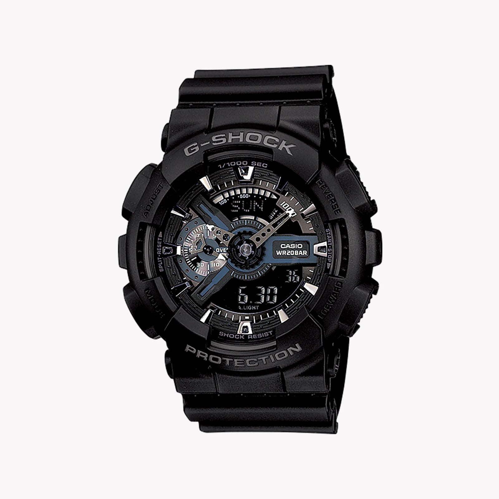 Casio Men's Black Resin Watch, Shock Resistant | Ga-110-1ber by i-watch