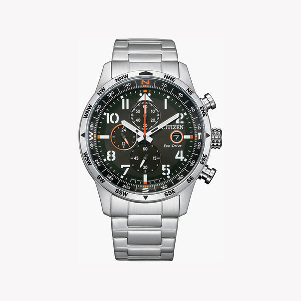 Bold Precision Men's Silver Stainless Steel Watch, Black Dial | Ca0790-83e by i-watch