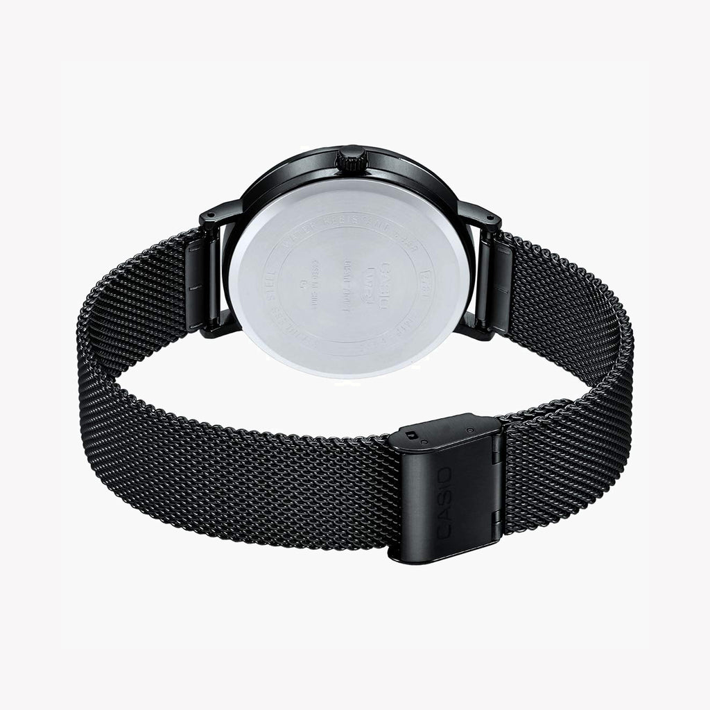 CASIO MTP-E175MB-1EVDF - RUGGED ELEGANCE FOR THE MODERN ADVENTURER Men's Watch with black leather band and striking black dial-i-Watch-2