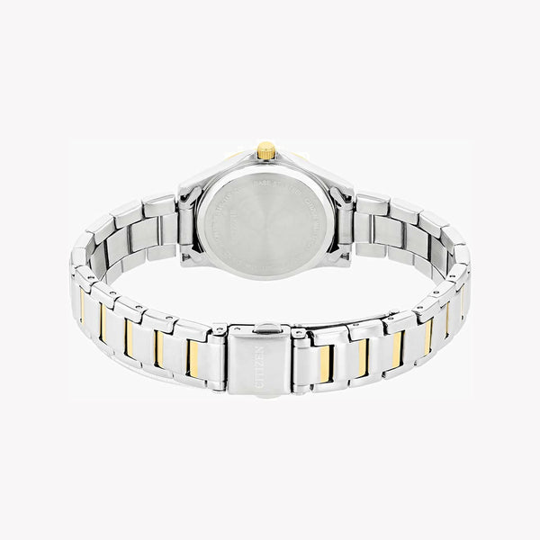 Citizen Eq0595-55l - Elegant Utility Women's Timepiece With Gold & Silver Finish, Splash Resistant, Quartz Movement by i-watch