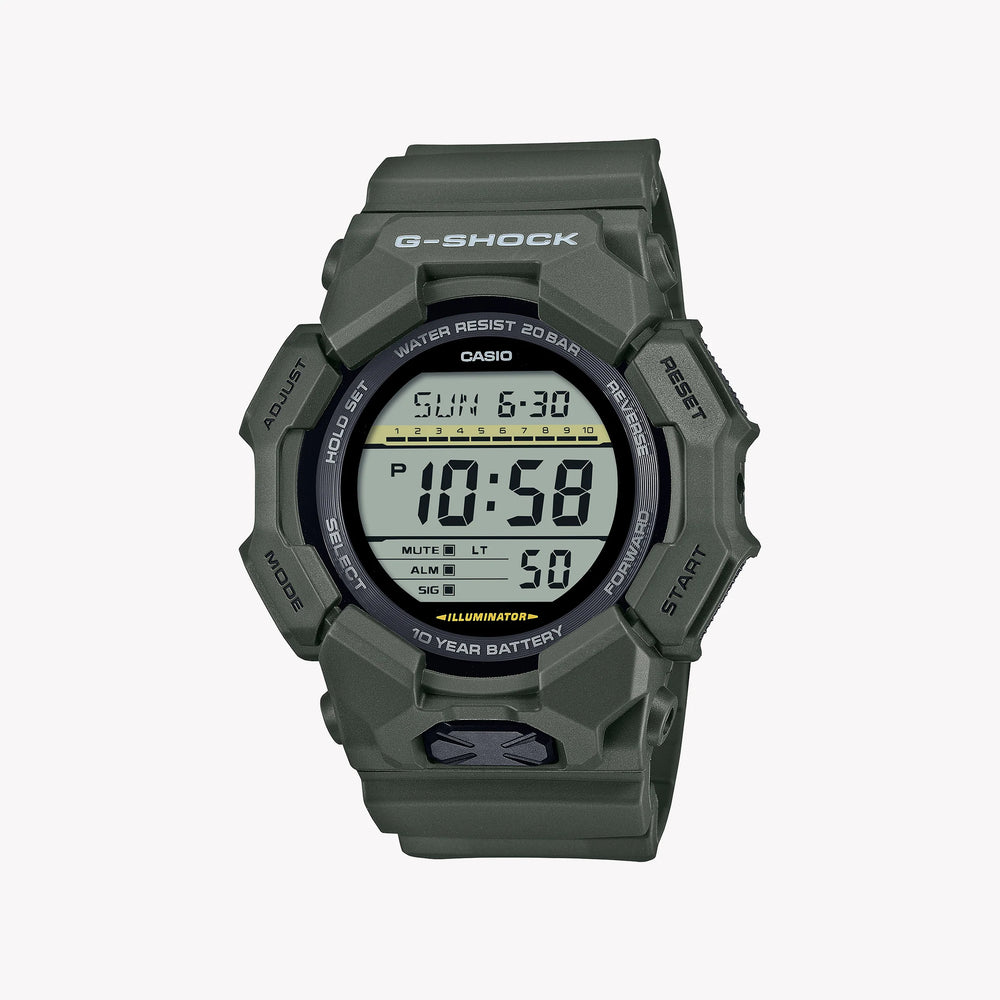 Casio G-Shock Men's Green Digital Watch, Bio-Sourced Plastic | Gd-010-3er by i-watch