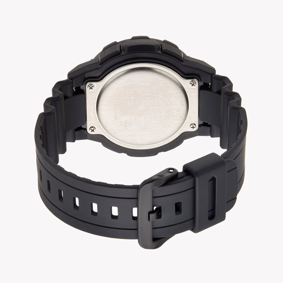 CASIO AEQ-100W-1BVDF BOLD ADVENTURE - MEN'S SPORTY BLACK RESIN WATCH WITH MULTIFUNCTIONAL FEATURES-i-Watch-2