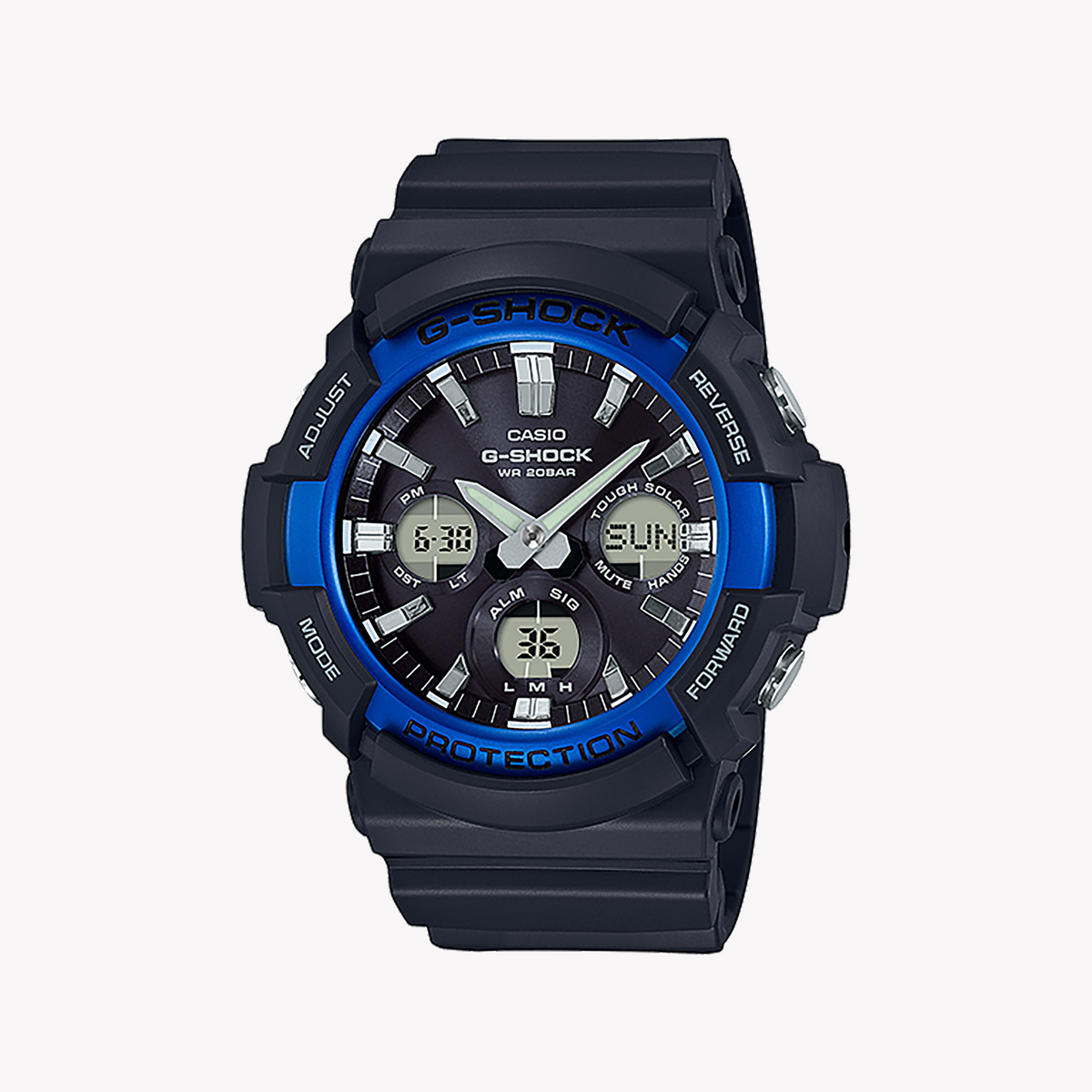 GAS-100B-1A2 G-SHOCK BOLD ADVENTURE - MEN'S RUGGED TIMEPIECE WITH SOLAR POWER AND 200M WATER RESISTANCE