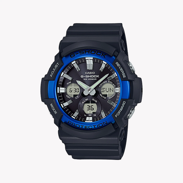 Gas-100b-1a2 G-Shock Bold Adventure - Men's Rugged Timepiece With Solar Power And 200m Water Resistance by i-watch