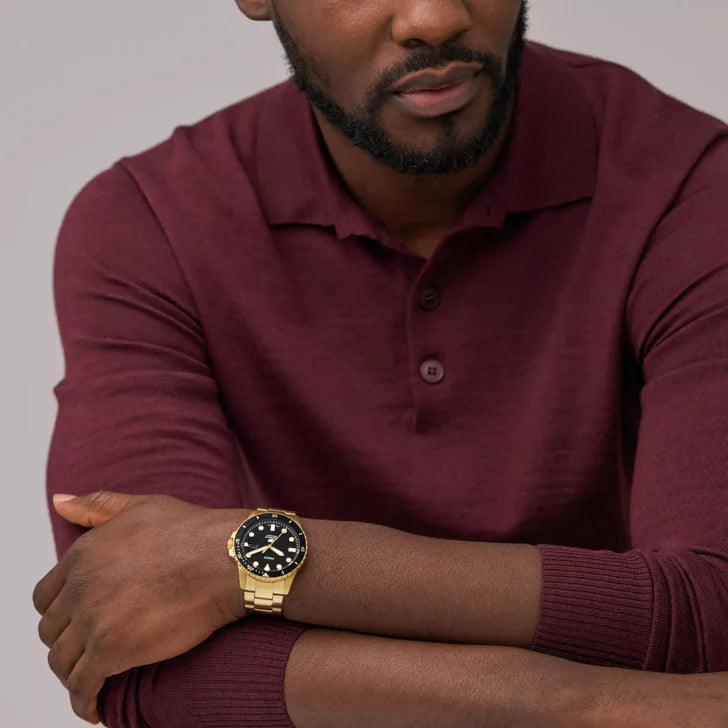 Fossil Men's Gold Stainless Steel, Black Dial | Fs5836 by i-watch