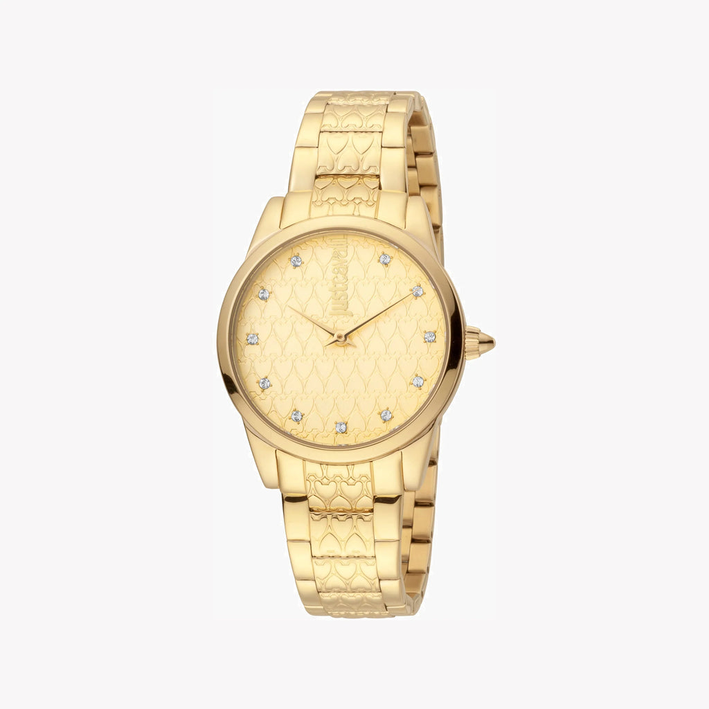 JUST CAVALLI Women's Watch with Gold Stainless Steel Case and Gold Stainless Steel Band-i-Watch-2