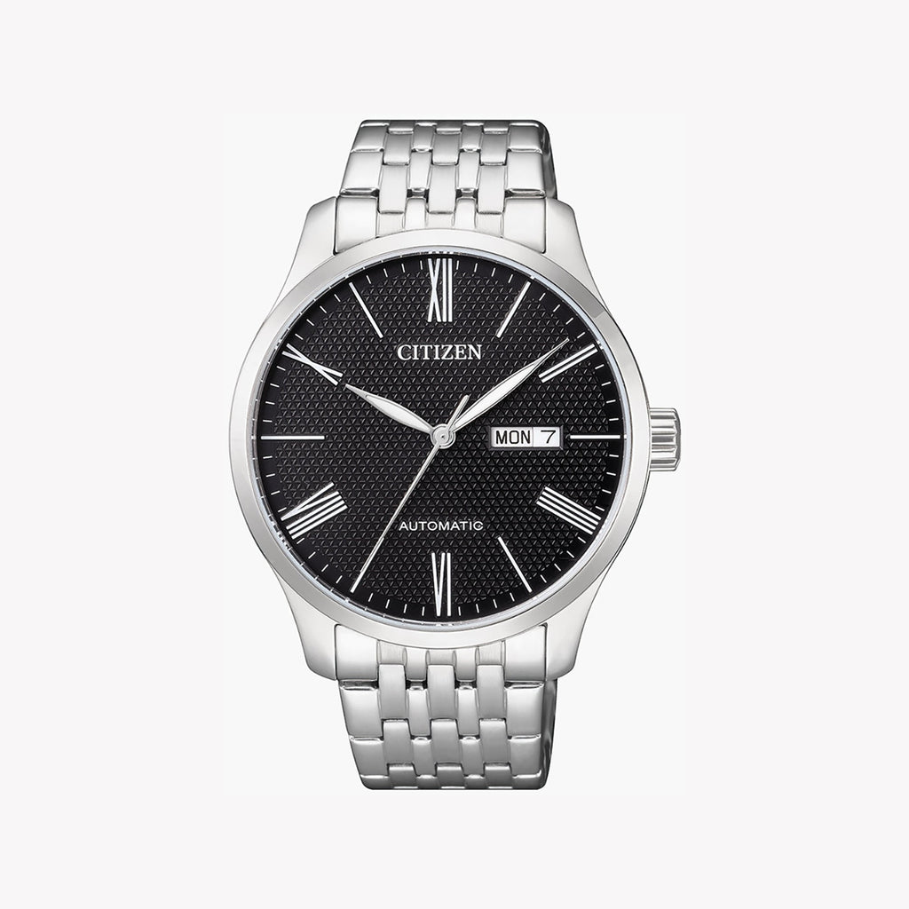 CITIZEN NH8350-59E DYNAMIC CLASSIC - STYLISH AUTOMATIC MEN'S WATCH with Silver Case & Black Dial