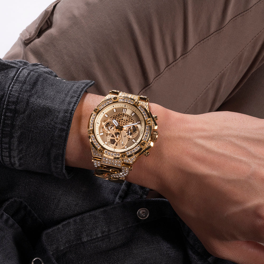 GUESS GW0517G2 RADIANT CHARM - ELEGANT GOLD STAINLESS STEEL WOMEN'S WATCH with Champagne Dial-i-Watch-5