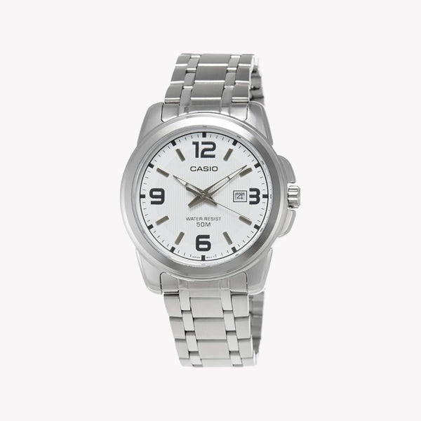 Timeless Elegance Men's Silver Watch, Stainless Steel | Mtp-1314pd-7a by i-watch