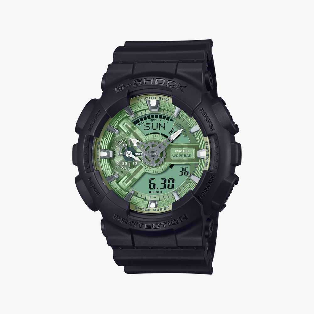 G-Shock Men's Black Resin Watch, Digital Dial | Ga-110cd-1a3dr by i-watch