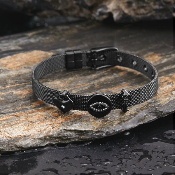 Zink Women's Black Stainless Steel Bracelet | Zfbr001b1