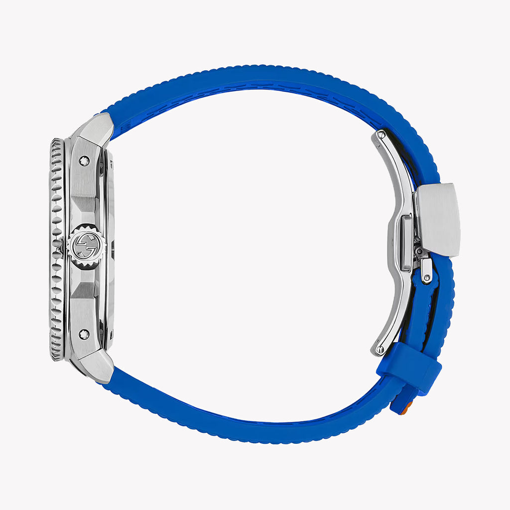 GUCCI YA136352 SPORTY SOPHISTICATION - BOLD TIMEPIECE WITH BLUE-ORANGE RUBBER BAND-i-Watch-2