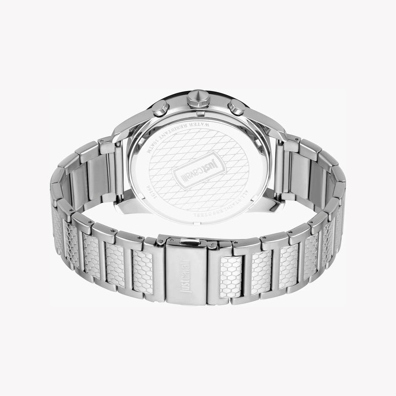 Just Cavalli Men's Silver Watch, Black Dial | Jc1g166m0075 by i-watch