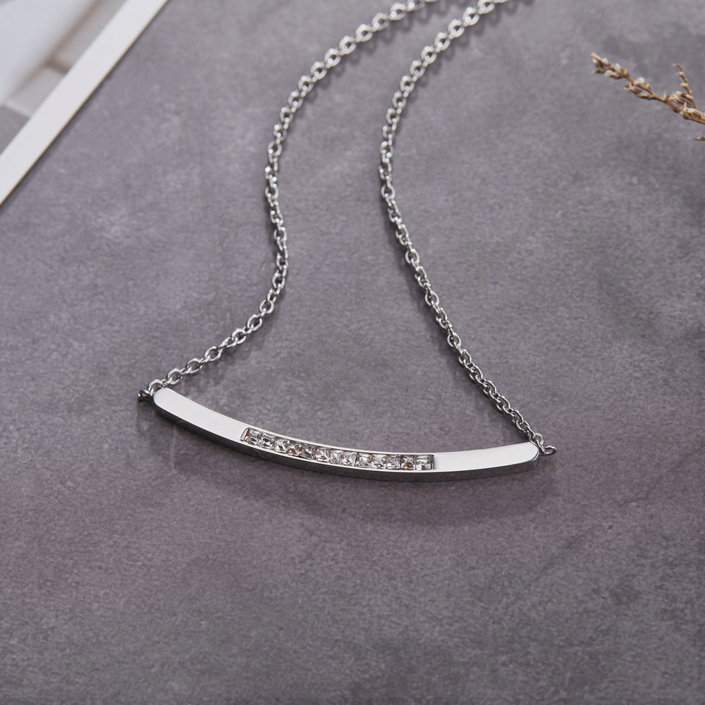 Zink Women's Silver Stainless Steel Necklace | Zfnl001ss by i-watch