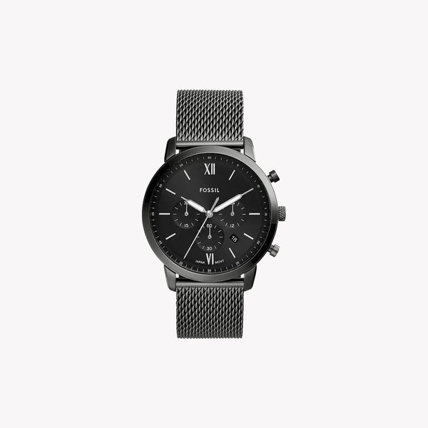 Fossil Men's Smoke Stainless Steel Watch, Black Dial | Fs5699 by i-watch