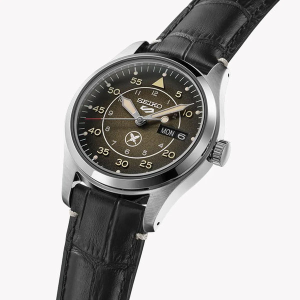 Seiko Men's Silver Stainless Steel, Black Leather | Srpl31k1 by i-watch