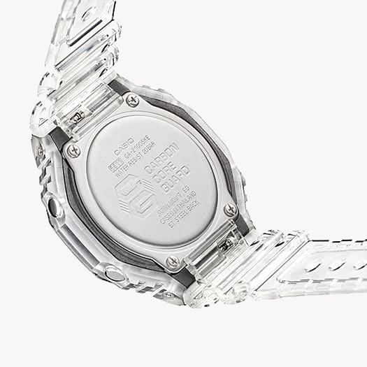 ساعة كاسيو جي شوك GA-2100SKE-7AER أوك ديناميك - ساعة رجالية شفافة للمغامرة