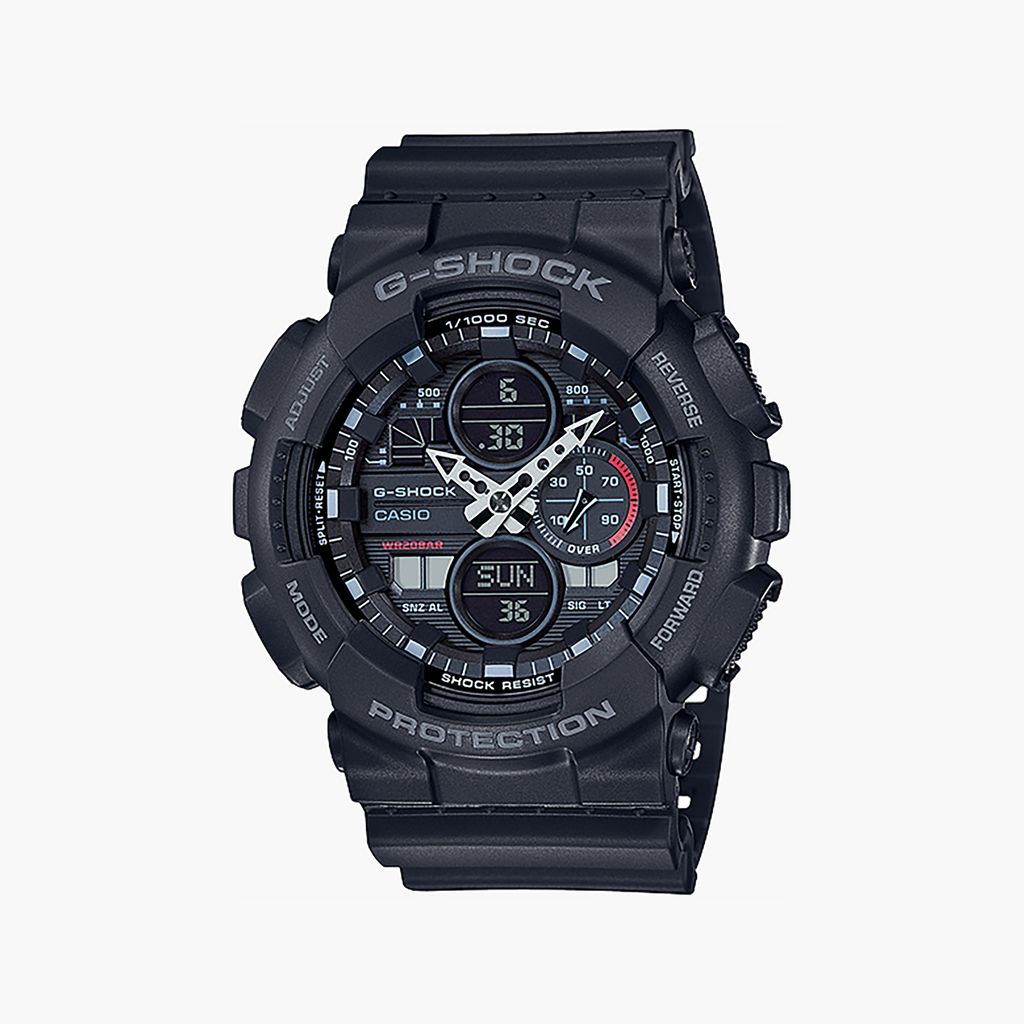 Casio G-SHOCK GA-140-1A1ER - Bold Black Resin Watch-i-Watch