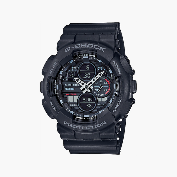 Casio G-Shock Men's Black Resin Watch, Black Dial | Ga-140-1a1er