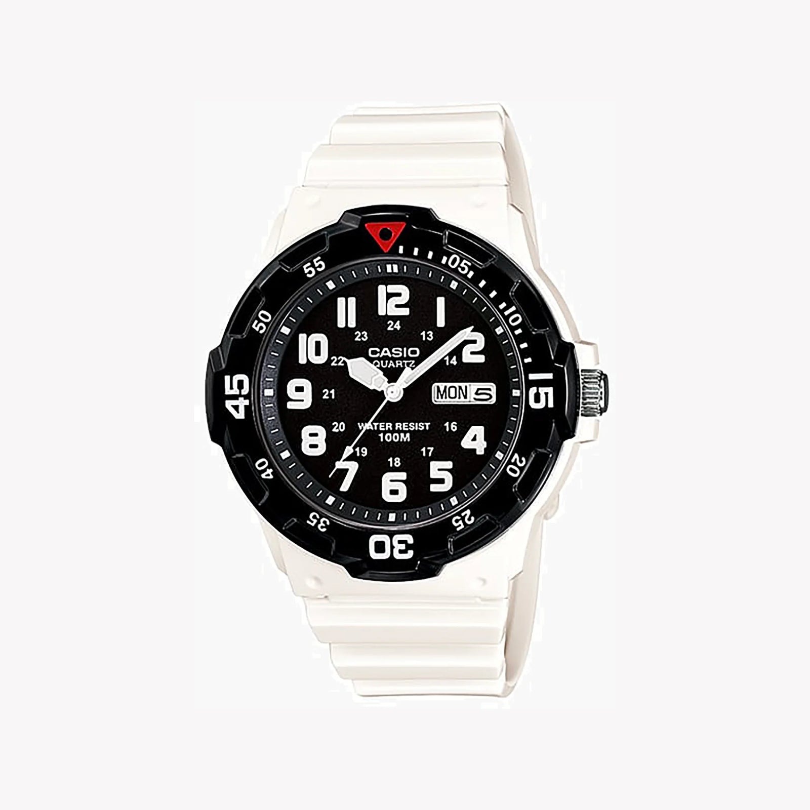 Casio Men's White Resin Watch, Black Dial | Mrw-200hc-7bv by i-watch