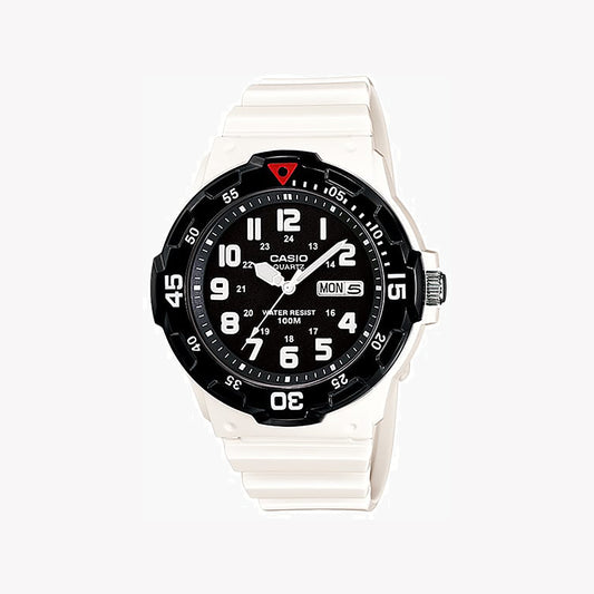 Casio MRW-200HC-7BV Analoge schwarze Herrenuhr