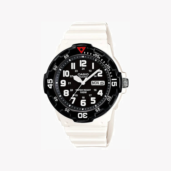 Casio Men's White Resin Watch, Black Dial | Mrw-200hc-7bv by i-watch
