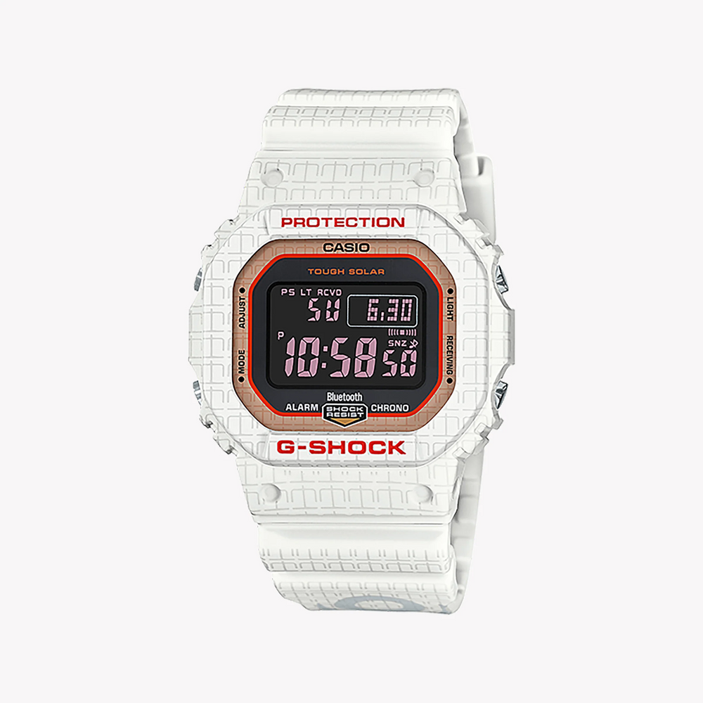 G-Shock Men's White Resin Watch, Digital Dial | Gw-B5600sgz-7dr by i-watch