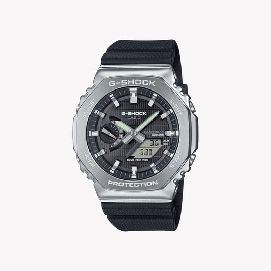 ساعة كاسيو جي شوك GBM-2100-1A G-STEEL TOUGH SOLAR بلوتوث سوداء للرجال