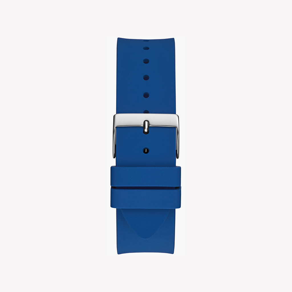 GUESS GW0726G1 STRIKING STYLE - MEN'S SILVER & BLUE QUARTZ WATCH WITH SILICONE BAND-i-Watch-3