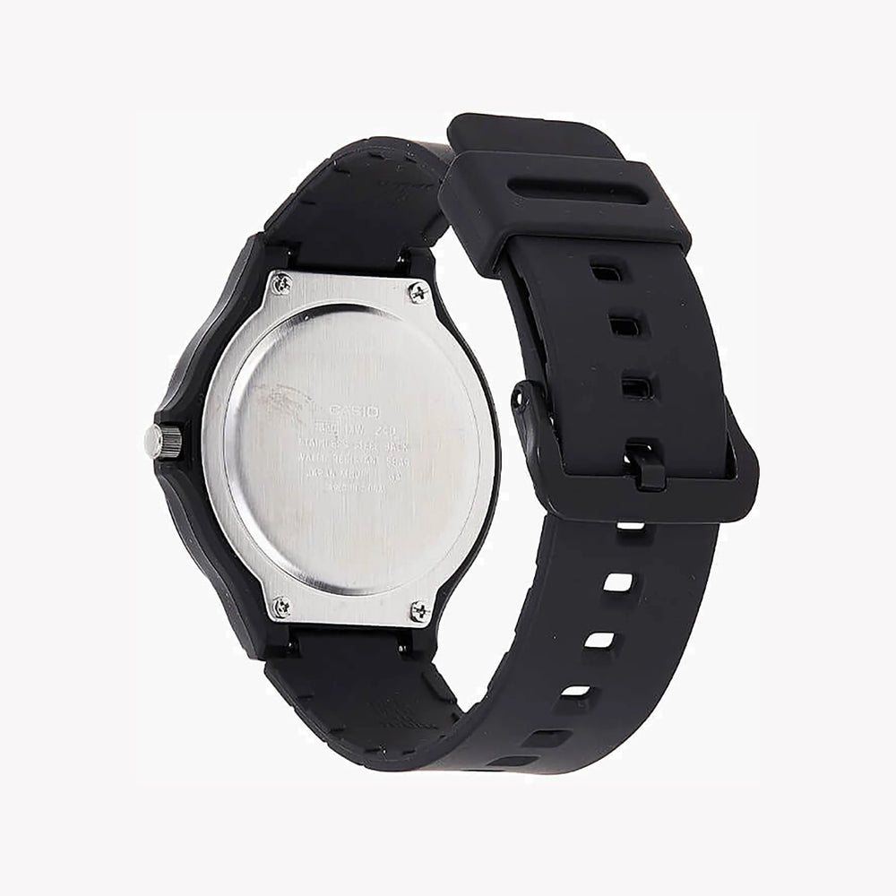 Casio Men's Black Resin Watch, Black Dial | Mw-240-1ev by i-watch