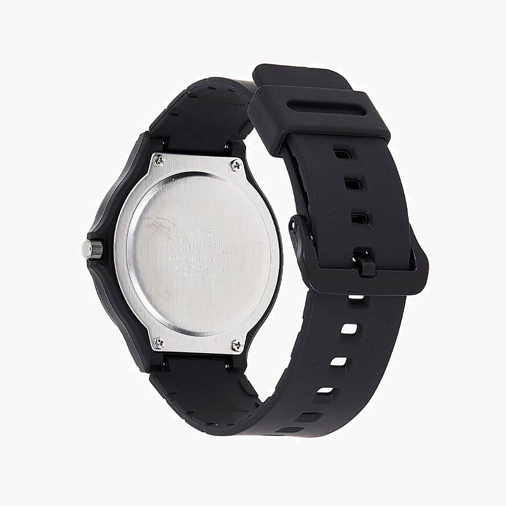 CASIO MW-240-1EV ADVENTURE AWAITS - RUGGED & STYLISH MEN'S WATCH with Black Resin Band and Dial-i-Watch-2